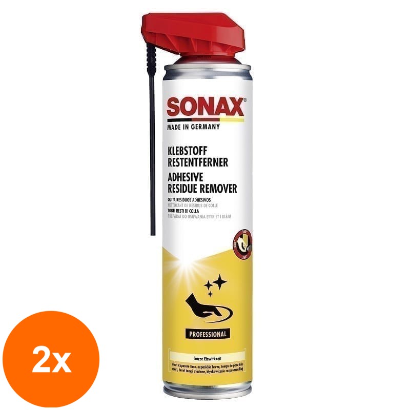 Set 2 x Solutie pentru Indepartarea Reziduurilor Adezive, 400 ml, Sonax