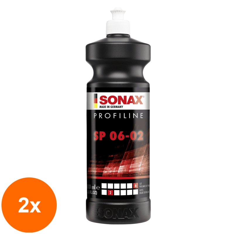 Set 2 x Solutie Abraziva SP 06-02, Profiline, 250 ml, Sonax