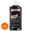 Set 2 x Polish cu Ceara pentru Culoarea Neagra, Polish&Wax Nanopro, 250 ml, Sonax