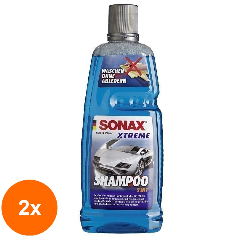 Set 2 x Sampon 2 In 1, 1000 ml, Sonax Xtreme
