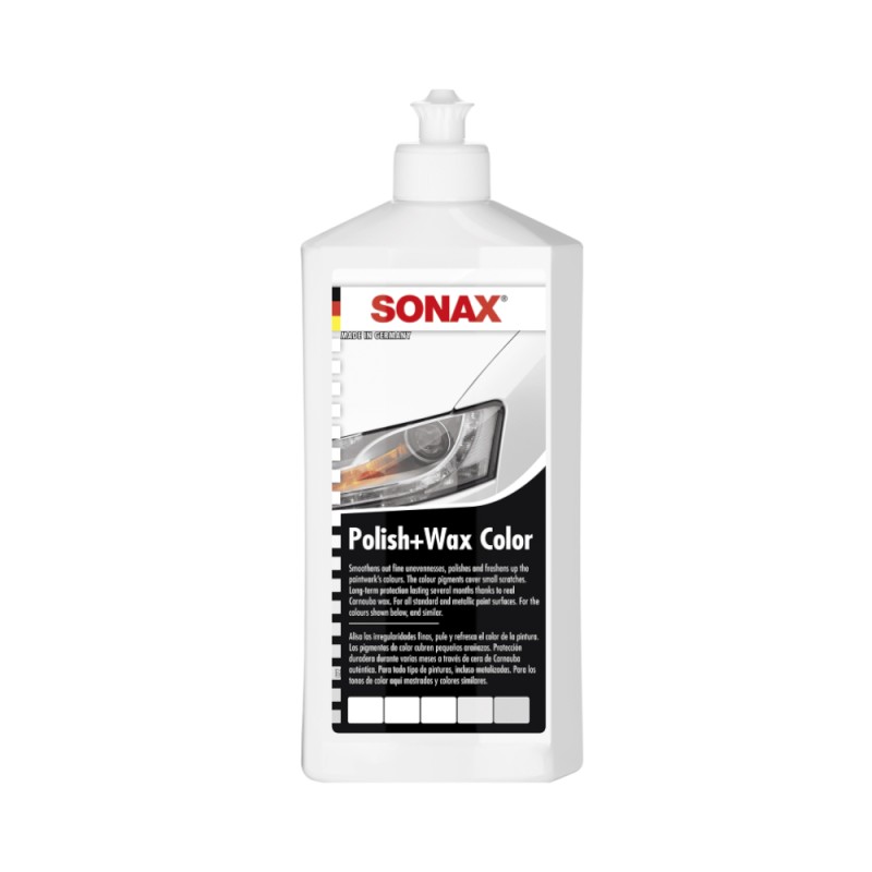 Polish cu Ceara pentru Culoarea Alba, Polish&Wax Nanopro, 500 ml, Sonax