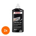 Set 2 x Polish cu Ceara pentru Culoarea Neagra, Polish&Wax Nanopro, 500 ml, Sonax