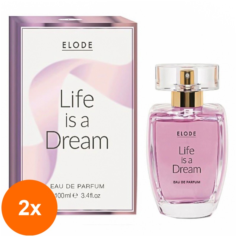 Set 2 x Apa de Parfum Elode Life is a Dream, Femei, 100 ml