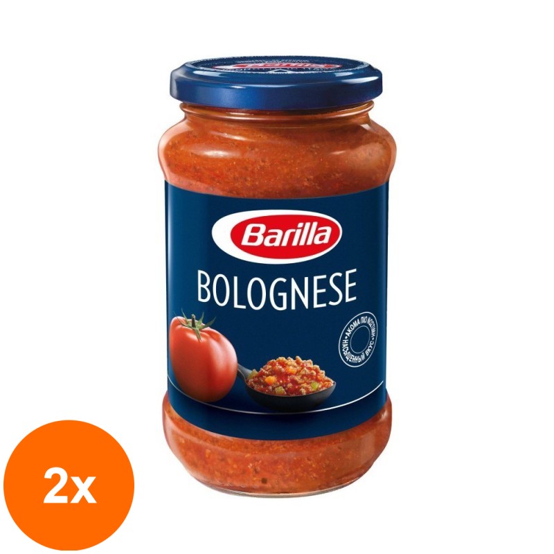 Set 2 x Sos de Rosii cu Carne Bolognese Barilla, 400 g