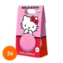 Set 3 x Bomba de Baie Bi-Es Hello Kitty, Capsuni, 165 g