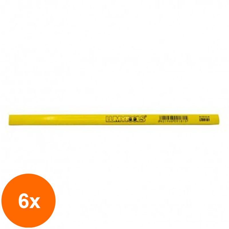 Set 6 x Creion de Tamplarie Hb, 240 mm, Lumytools