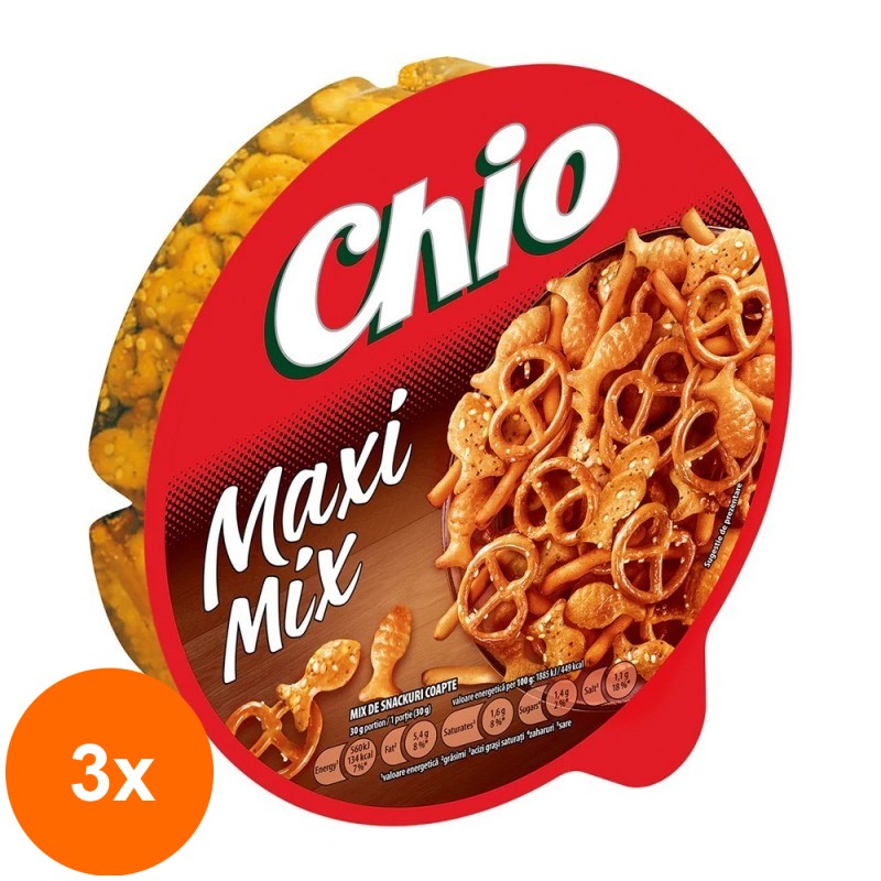 Set 3 x Snacksuri Chio Maxi Mix, 100 g