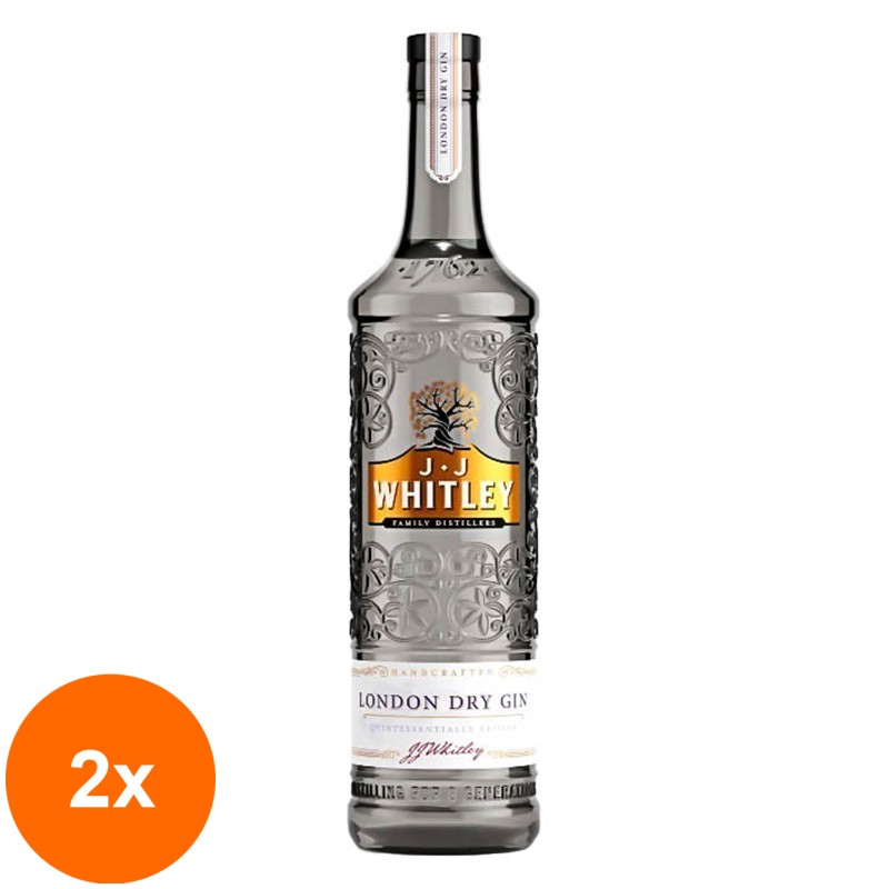 Set 2 x Gin JJ Whitley 40% Alcool, 0.7 l