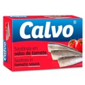 Sardine in Sos de Rosii Calvo 120 g