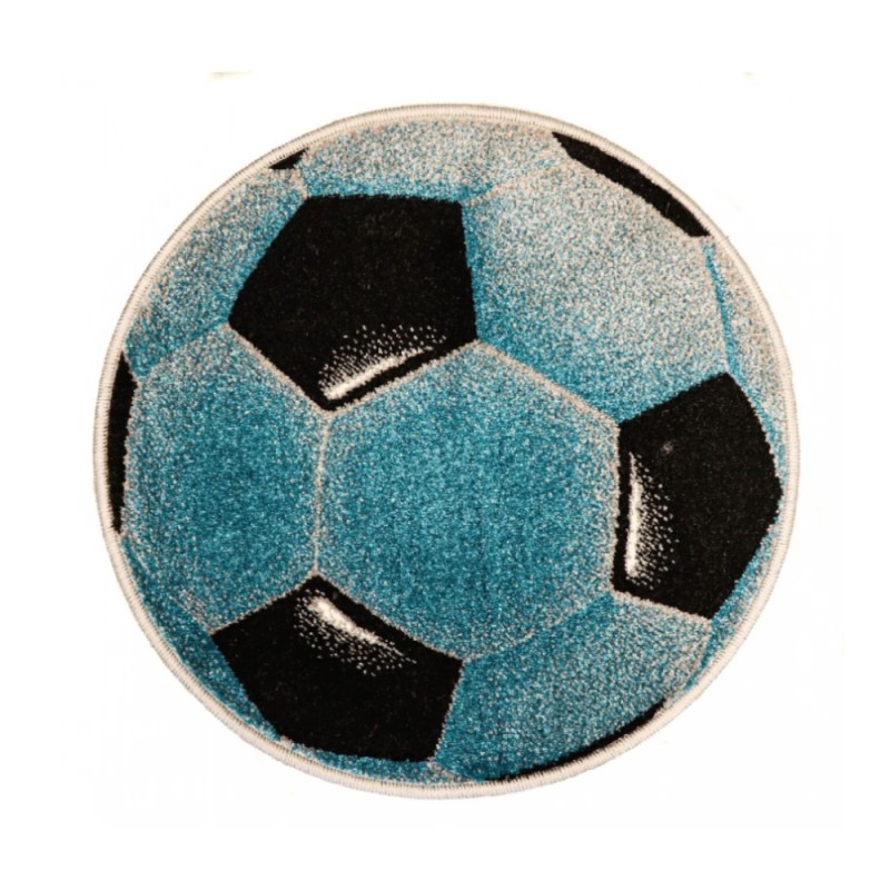 Covor Rotund, 67 x 67 cm, Albastru, Kolibri Minge Fotbal