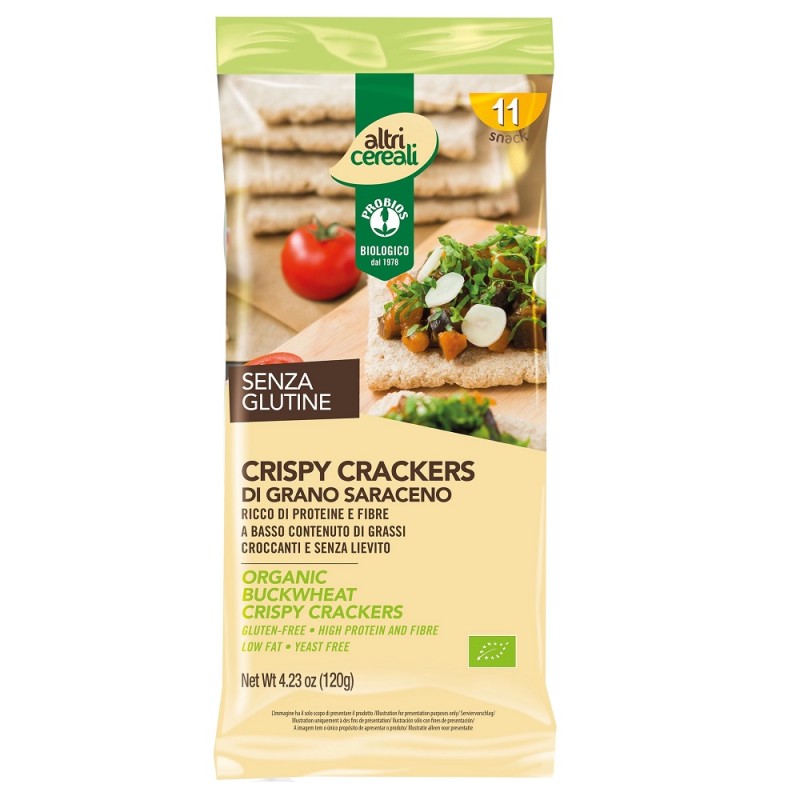 Crackers din Faina de Hrisca fara Gluten Eco, Probios, 120 g