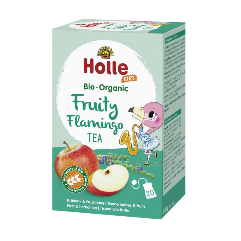 Ceai de Fructe Eco pentru Copii Fruity Flamingo, Holle Baby, 36 g