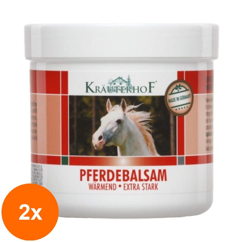 Set 2 x Balsam Puternic Coada Calului, Krauterhof, 250 ml