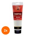 Set 2 x Tempera, Alb Titaniu, 250 ml