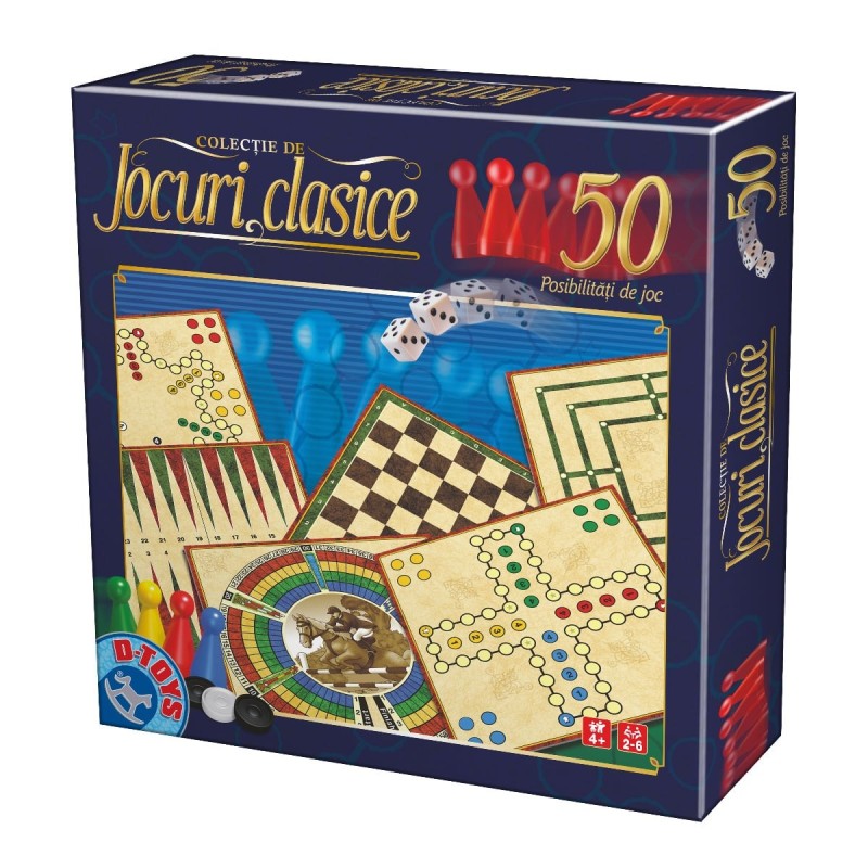 Jocuri Educative Clasice, D-Toys, 50 Jocuri