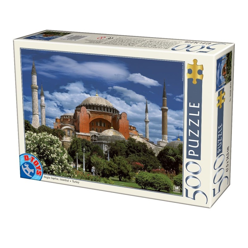 Puzzle 500 Piese, D-Toys, Hagia Sophia, Istanbul