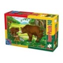 Puzzle 240 Piese, D-Toys, Animale Salbatice, Ursi