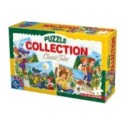 Colectie 4 Puzzle-uri, D-Toys, Motanul Incaltat, Scufita Rosie, Calatoriile lui Gulliver, Hansel si Gretel, 24, 35, 48, 60 Piese
