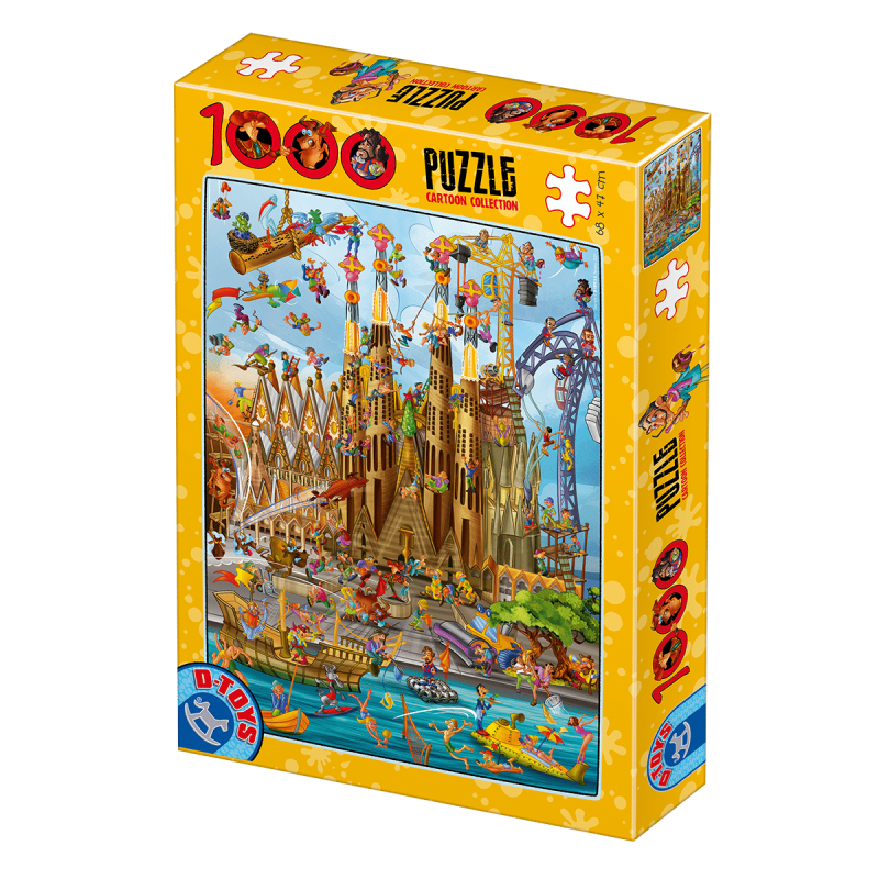Puzzle 1000 Piese D-Toys, Cartoon Sagrada Familia