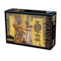 Puzzle 1000 Piese D-Toys, Egiptul Antic, Tutankhamon si Ankhesenamun