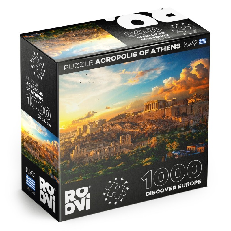 Puzzle 1000 Piese Roovi, Acropolis din Atena Grecia