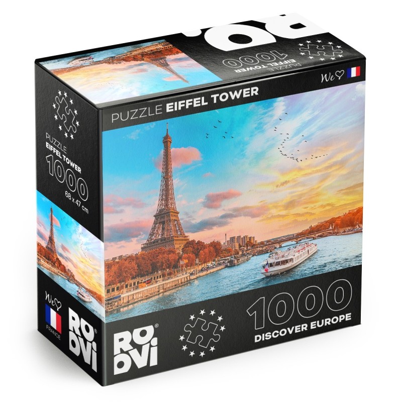 Puzzle 1000 Piese Roovi, Turnul Eiffel Paris