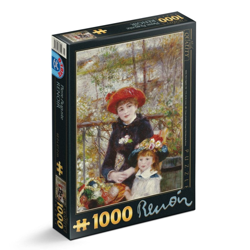 Puzzle 1000 Piese D-Toys, Pierre-Auguste Renoir, Two Sisters (On the Terrace)