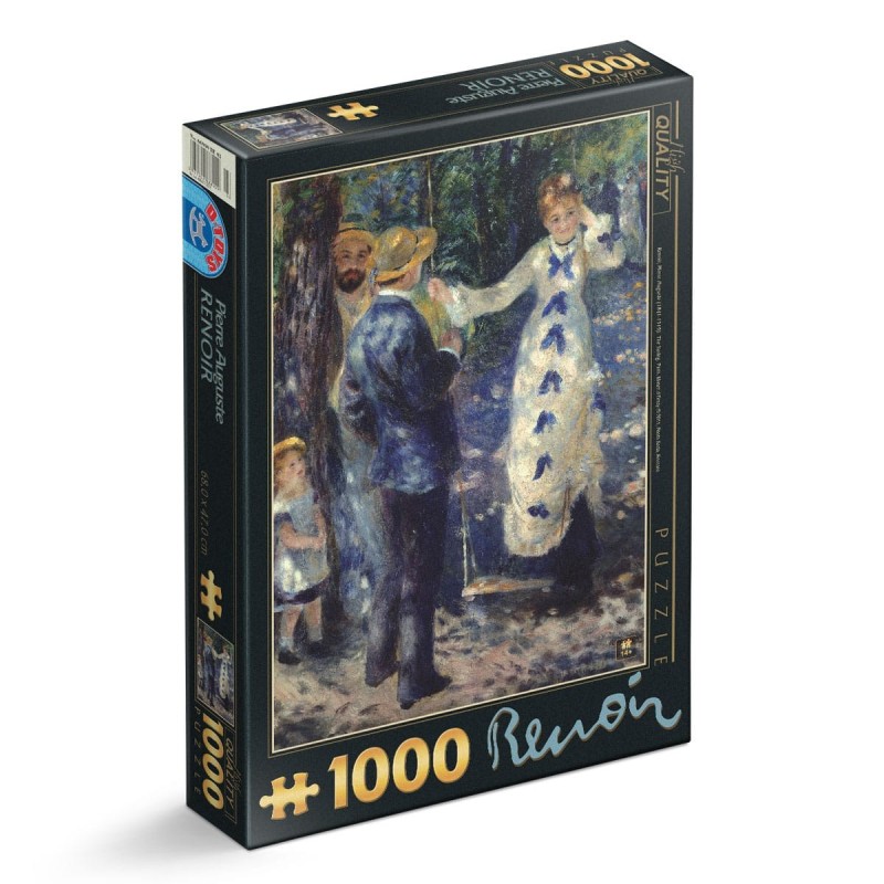 Puzzle 1000 Piese D-Toys, Pierre-Auguste Renoir, The Swing/Leaganul
