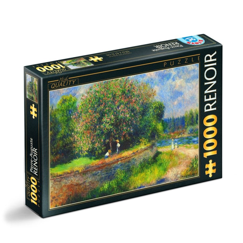 Puzzle 1000 Piese D-Toys, Pierre-Auguste Renoir, Chestnut Tree in Bloom