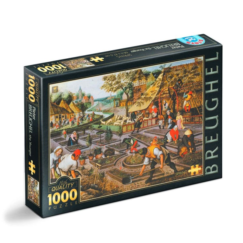 Puzzle 1000 Piese D-Toys, Bruegel cel Tanar, Primavara