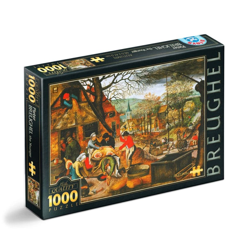 Puzzle 1000 Piese D-Toys, Bruegel cel Tanar, Toamna
