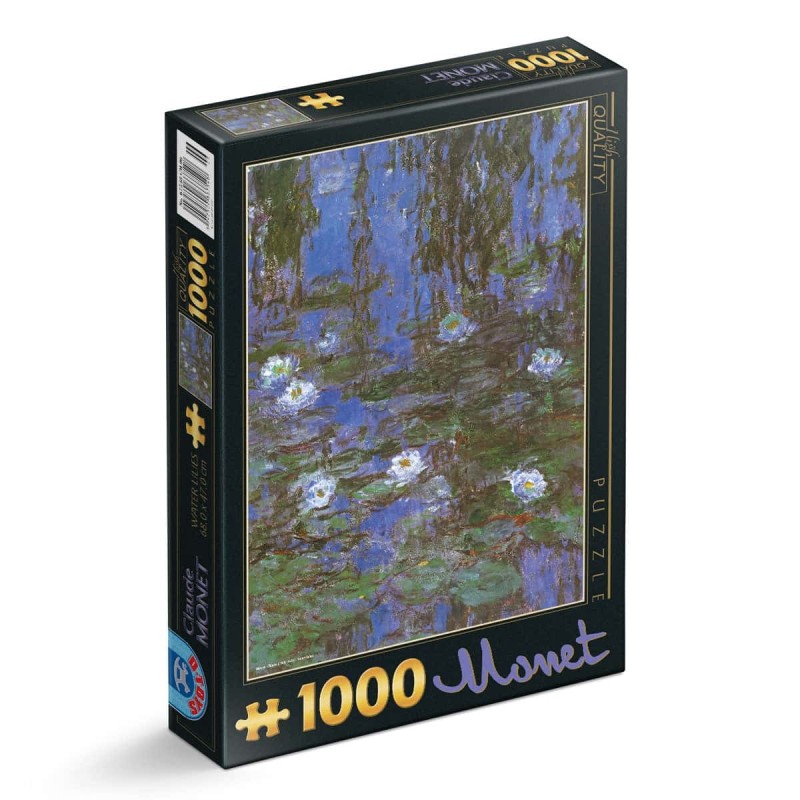 Puzzle 1000 Piese D-Toys, Claude Monet, Water Lilies, Nuferi