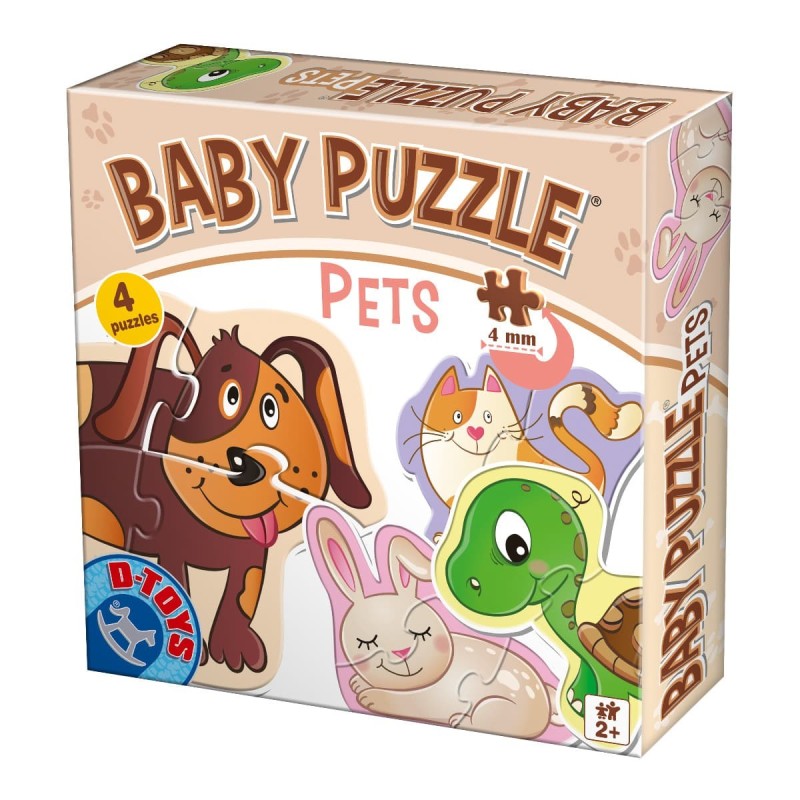 Puzzle pentru Bebelusi, D-Toys, Animale de Companie