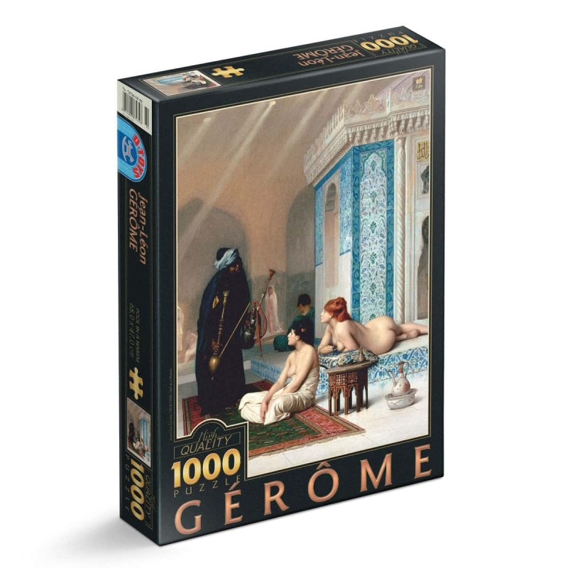 Puzzle 1000 Piese D-Toys, Jean Leon Gerome, Pool in a Harem