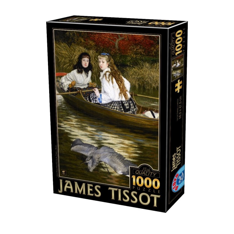 Puzzle 1000 Piese D-Toys, James Tissot, On the Thames, a Heron