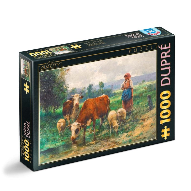 Puzzle 1000 Piese D-Toys, Julien Dupré, The Shepherdess with Her Flock