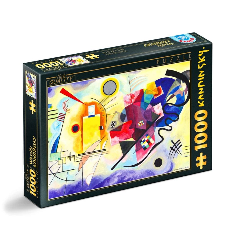 Puzzle 1000 Piese D-Toys, Wassily Kandinsky, Yellow, Red, Blue