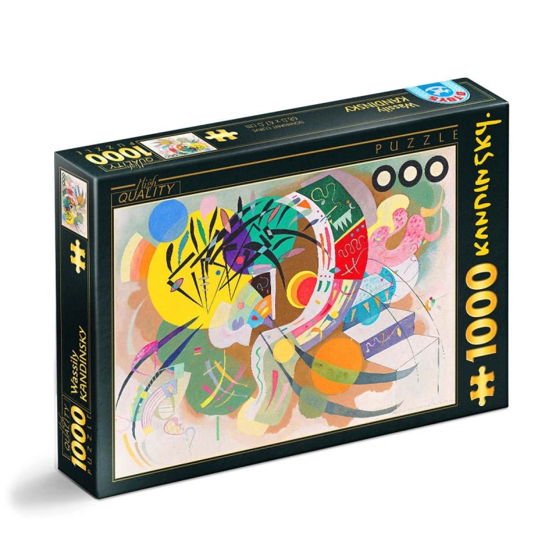 Puzzle 1000 Piese D-Toys, Wassily Kandinsky, Dominant Curve