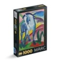 Puzzle 1000 Piese D-Toys, Franz Marc, Blue Horse, Cal albastru