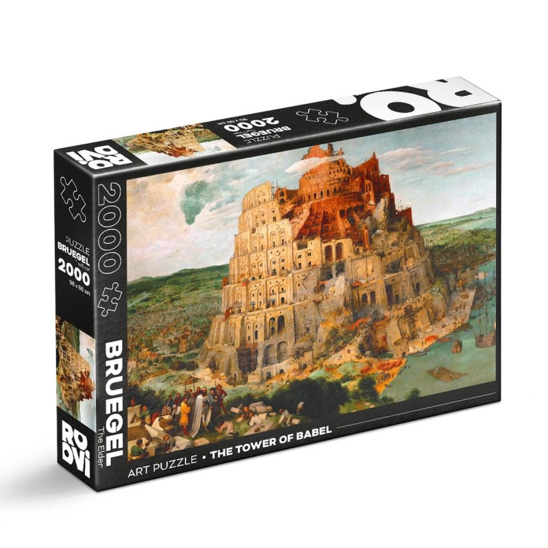 Puzzle 2000 Piese, Roovi, Bruegel cel Batran, Turnul Babel