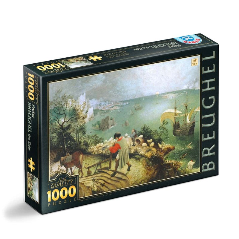 Puzzle 1000 Piese D-Toys, Bruegel cel Batran, Caderea lui Icarus