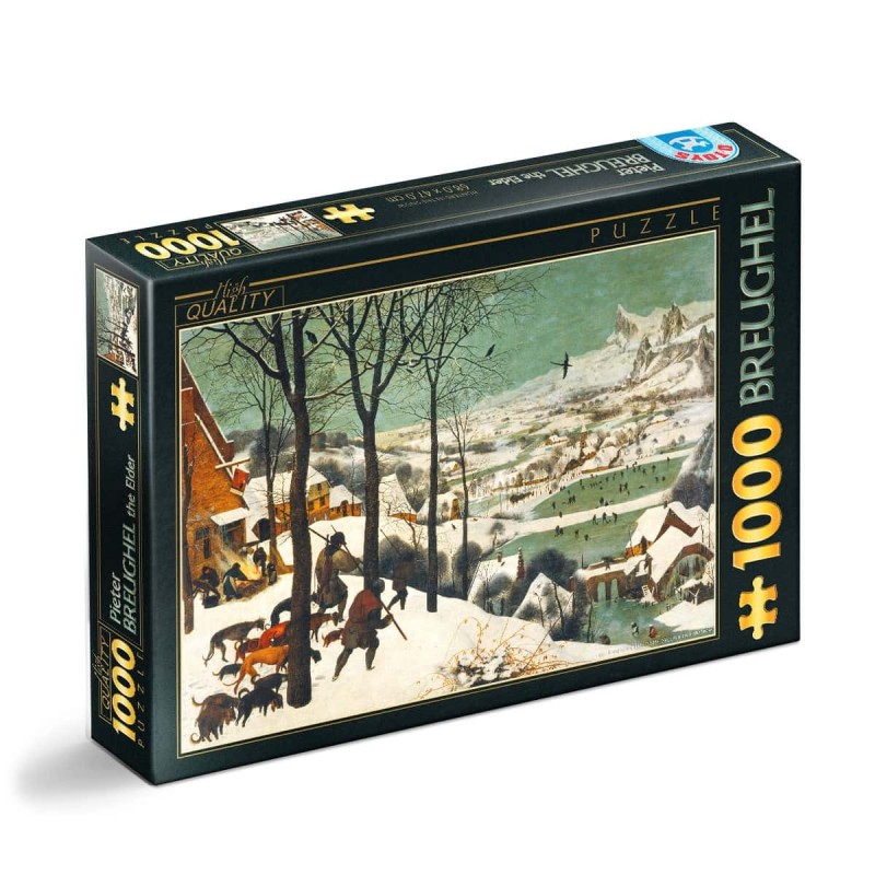 Puzzle 1000 Piese D-Toys, Bruegel cel Batran, Hunters in the Snow