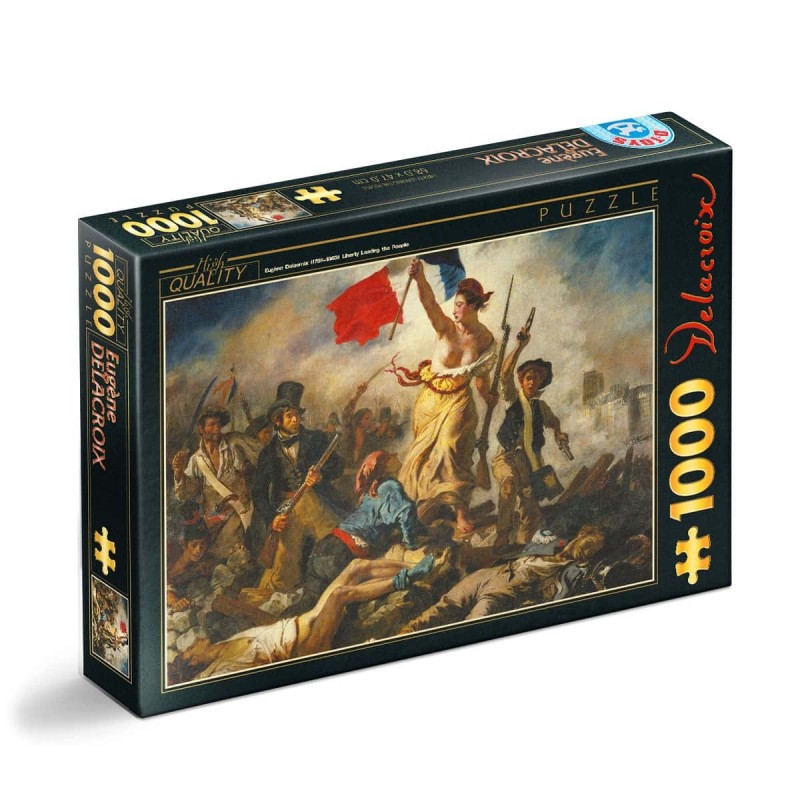 Puzzle 1000 Piese D-Toys, Eugene Delacroix, Liberty Leading the People