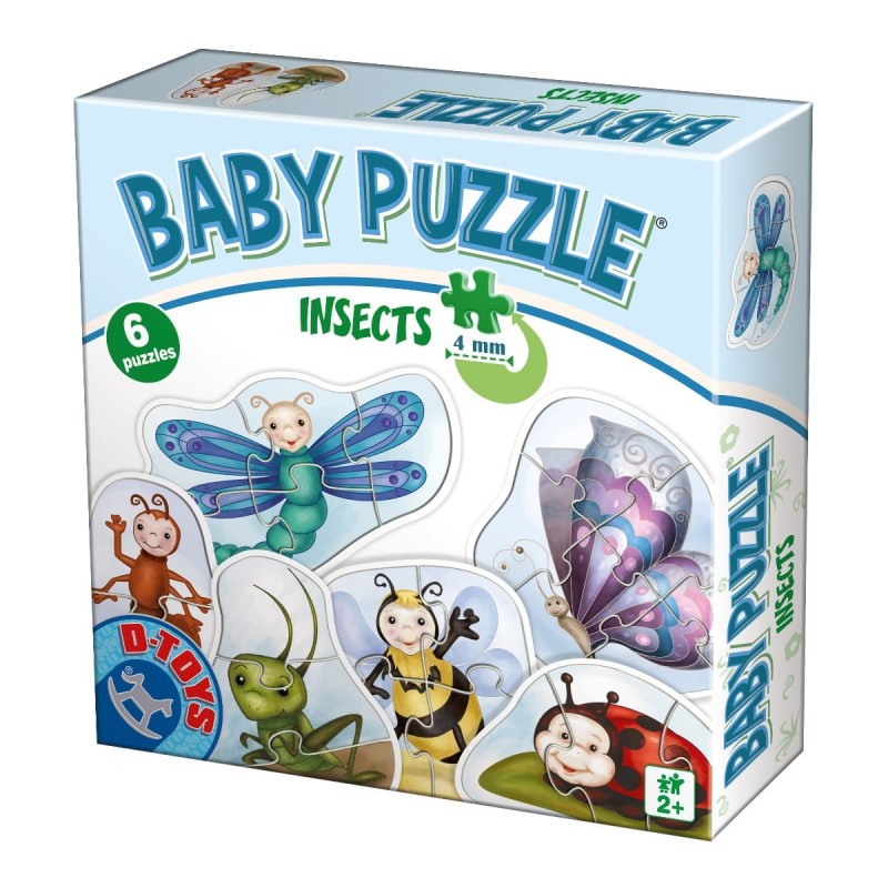 Puzzle pentru Bebelusi, D-Toys, Insecte