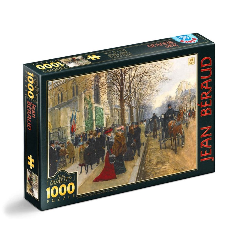 Puzzle 1000 Piese D-Toys, Jean Beraud, Apres L'office a L'eglise de la Sainte Trinite