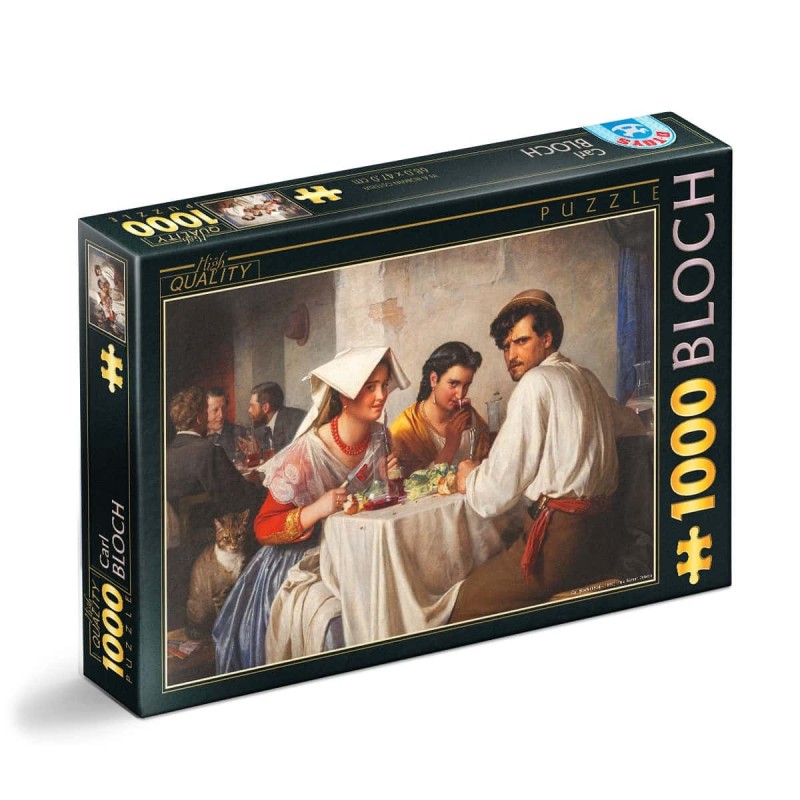 Puzzle 1000 Piese D-Toys, Carl Bloch, In a Roman Osteria