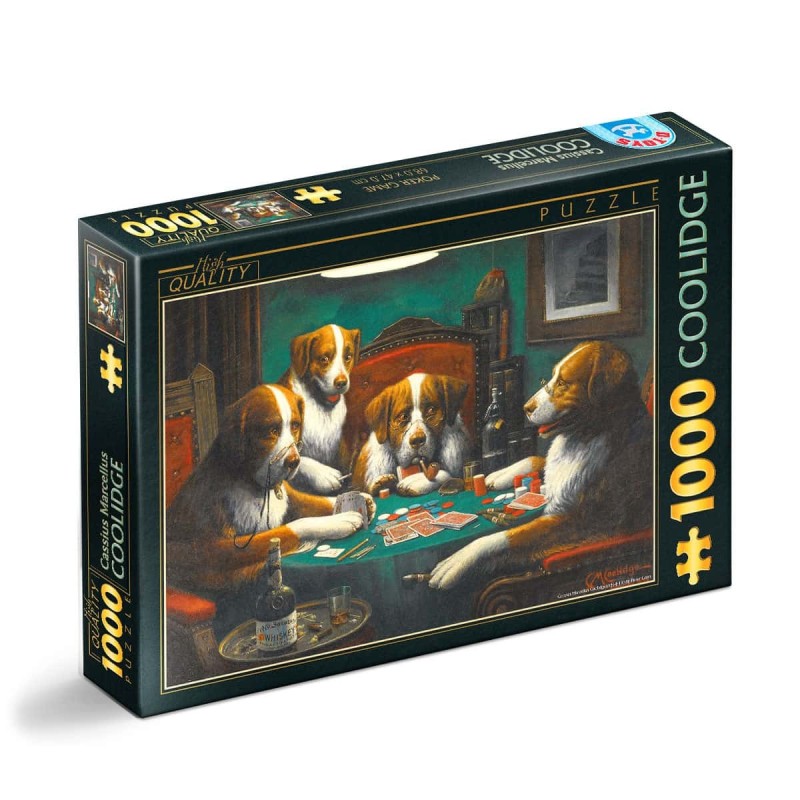 Puzzle 1000 Piese D-Toys, Cassius Marcellus Coolidge, Poker Game