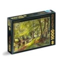 Puzzle 1000 Piese D-Toys, Peder Mork Monsted, A Summer Day in the Forest with Deer in the Background