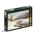 Puzzle 1000 Piese D-Toys, Peder Mork Monsted, Winter Landscape in Switzerland Near Engadin