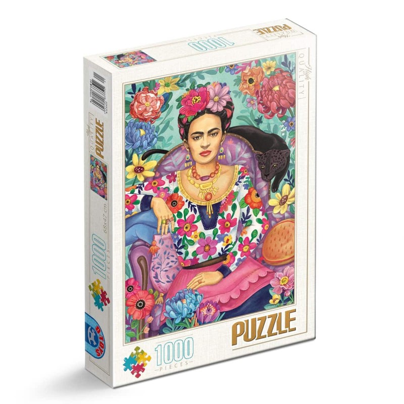 Puzzle 1000 Piese, D-Toys, Frida Kahlo de Groos Zselyke